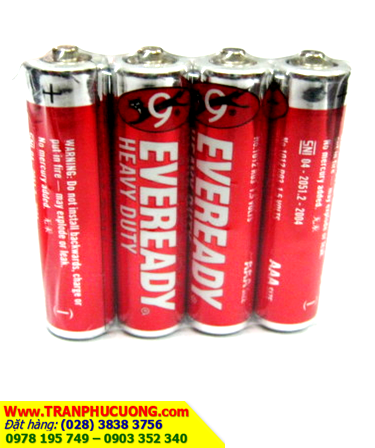 Pin Eveready 1015-SW4; Pin AA 1.5v Eveready 1015-SW4 Heavy Duty, Made in Indonesia | Vỉ 4viên