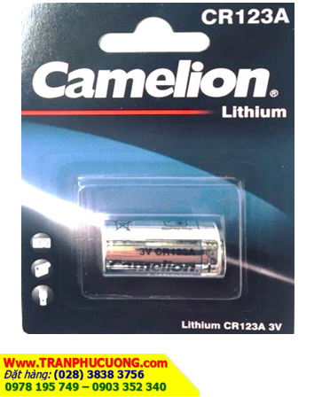 Pin CR123A, CR17345; Pin Camelion CR123A-BP1 PhotoLithium _ Vỉ 1viên