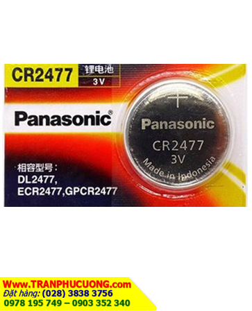 Pin CR2477 Pin Panasonic CR2477; Pin 3v lithium Panasonic CR2477 _Made in Indonesia _1viên