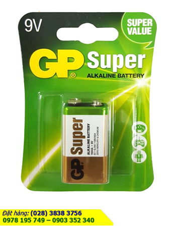 GP Super 1604UG ; Pin 9v Alkaline GP Super 1604UG/6LR61 Super Value chính hãng