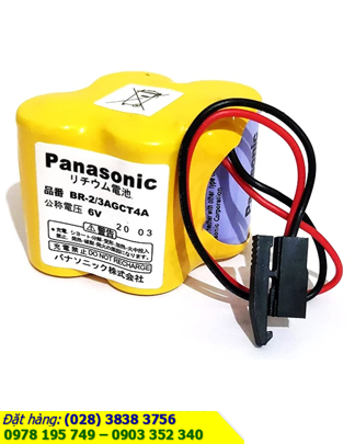Pin Panasonic BR-2/3AGCT4A lithium 6V chính hãng nuôi nguồn PLC-CNC - Made in Japan/ hàng có sẳn