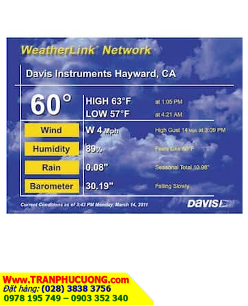 Phần mềm kết nối Davis 6555 WeatherLinkIP™ for Vantage Stations [HSX: DAVIS USA] \ hàng có sẳn