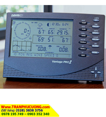Màn hình Monitor để xem dữ liệu Trạm quan trắc từ xa DAVIS 6312C - Cabled Vantage Pro2™ Console | Đặt hàng