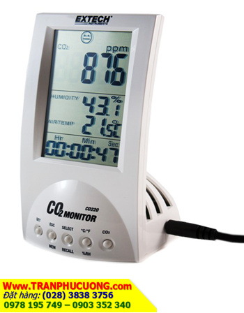 EXTECH CO220; Máy đo khí CO2 dải đo 0 đến 9,999ppm _Extech CO220 Desktop Indoor Air Quality CO2 | ĐẶT HÀNG