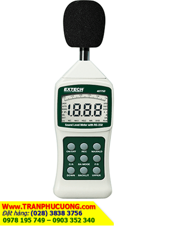 EXTECH 407750; Máy đo âm thanh  tiếng ồn từ 30dB - 130dB _Extech 40750 Sound Level Meter with PC Interface |ĐẶT HÀNG
