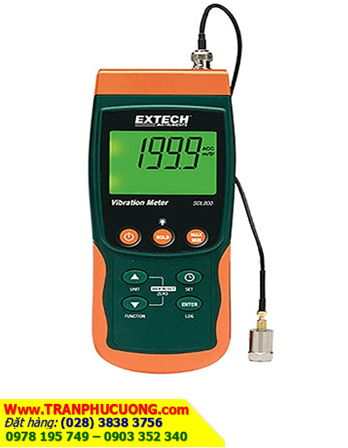EXTECH SDL800; Máy đo độ rung lắc Acceleration : 656ft/s2, 200m/s2, 20.39g, Velocity : 7.87in/s, 200mm/s, 19.99cm/s _Extech SDL800 - Vibration Meter/Datalogger