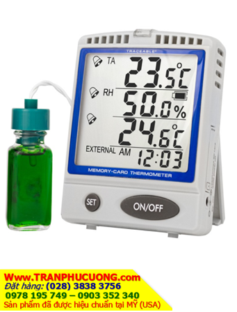 6400 Traceable® Memory-Card Refrigerator/Freezer Bottle Thermometer