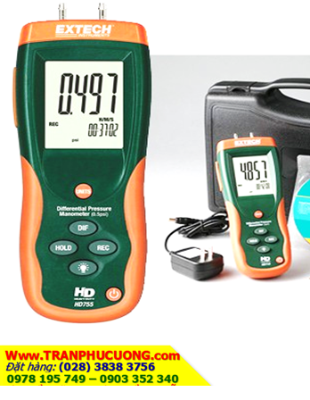 Extech HD755: Differential Pressure Manometer (0.5psi) (EXTECH-USA) |Available in stock for shipiing