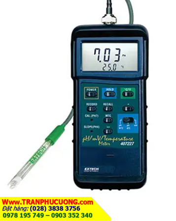ÁY ĐO pH/ mV/ NHIỆT ĐỘ EXTECH 407228 Heavy Duty pH/mV/Temperature Meter Kit