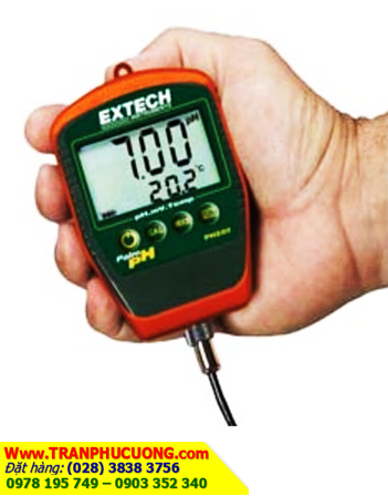 Extech pH220-C; MÁY ĐO pH VỚI CÁP ĐIỆN CỰC EXTECH PH220-C: Waterproof Palm pH Meter with Temperature