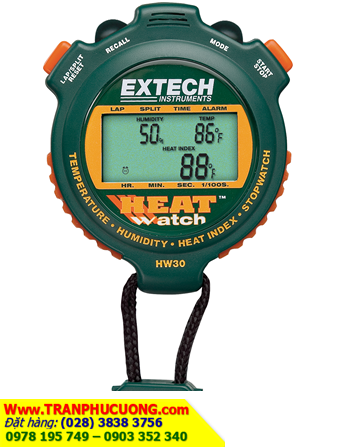 EXTECH HW30; Đồng hồ bấm giây đếm tiến-đếm lùi  99 laps (99 nhớ) _Extech HW30 HeatWatch™ Humidity/Temperature Stopwatch