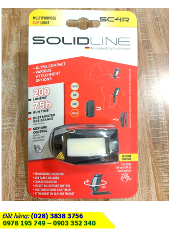 Solidline SC4R; Đèn pin đội đầu siêu sáng LEDLENSER Solidline SC4R chính hãng