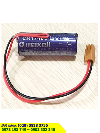 Maxell CR17450 _Pin nuôi nguồn PLC Maxell CR17450 lithium 3.0v 2600mAh _Made in Japan | CÒN HÀNG