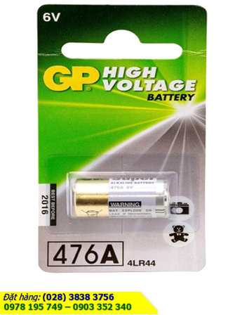 GP476A _Pin Alkaline 6v GP 4LR44,A544,476A (Pin đo sáng máy ảnh) chính hãng (Loại Vỉ 1viên)