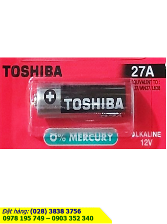 Pin Remote 12v; Pin 12v; Pin Toshiba A27 (27A,A27S,27AE, LR27, DL27) Alkaline chính hãng Toshiba