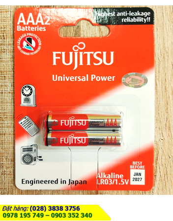 Pin AAA 1,5V Fujitsu LR03-FU-W chính hãng Made in Indonesia | HÀNG CÓ SẲN