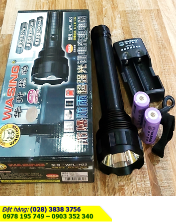 Wasing WFL-H22 ; Đèn pin siêu sáng Wasing WFL-H22 bóng CREELED với 2000 Lumens (20W)