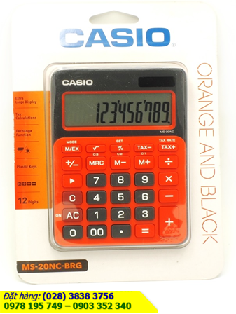 Casio MS-20NC-BRG, Máy tính tiền Casio MS-20NC-BRG loại 12 số DIgits| CÒN HÀNG