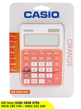Casio MS-20NC-RG, Máy tính tiền Casio MS-20NC-RG loại 12 số Digits | CÒN HÀNG