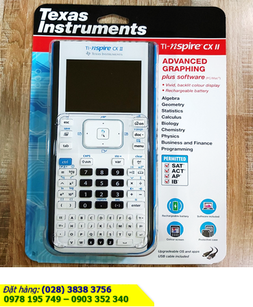 Texas Instruments TI-Nspire™ CX II ; Máy tính Khoa học Vẽ đồ thị Texas Instruments TI-Nspire™ CX II Graphing Calculator /CÒN HÀNG