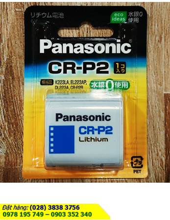 Pin Panasonic CR-P2; Pin CR-P2; Pin 6v Lithium Panasonic CR-P2 Nội địa Nhật -Chữ Nhật (Vỉ 1viên)