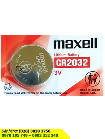 Pin CR2032 _Pin Maxell CR2032; Pin 3v lithium Maxell CR2032 chính hãng _Cells in Japan _viên