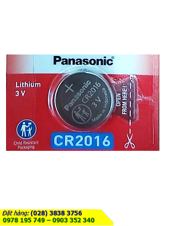 Pin CR2016 _Pin Panasonic CR2016; Pin 3v lithium Panasonic CR2016 _Made in Indonesia _1viên