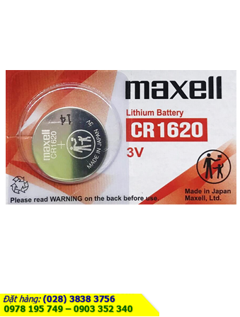 Pin CR1620 _Pin Maxell CR1620; Pin 3v lithium Maxell CR1620 _Cells in Japan _1viên