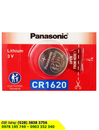 Panasonic CR1620, Pin 3v lithium Panasonic CR1620 chính hãng _Xuất xứ Indonesia