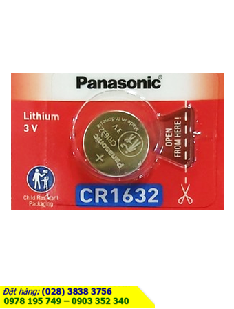 Pin CR1632 _Pin Panasonic CR1632; Pin 3v lithium Panasonic CR1632 _Made in Indonesia _1viên