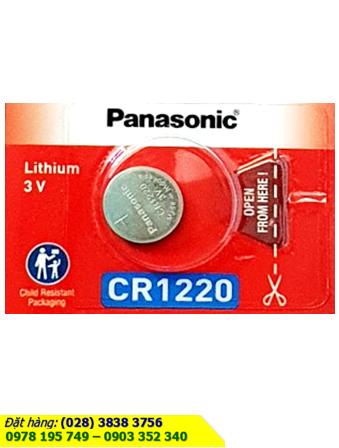Pin CR1220 _Pin Panasonic CR1220; Pin 3v lithium Panasonic CR1220 _Made in Indonesia _1viên
