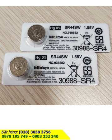 Seizaiken SR44, Pin thước kẹp Mitutoyo 1.55v Silver Oxide Seizaiken SR44 chính hãng _Xuất xứ NHẬT