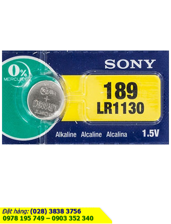Pin LR1130 AG10 189 ; Pin cúc áo 1.5v Alkaline Sony LR1130 AG10 189 _Made in Indoneisa _1viên