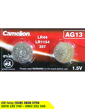 Pin AG13 LR44 A76; Pin cúc áo 1.5v Alkaline Camelion AG13-LR44-A76 chính hãng