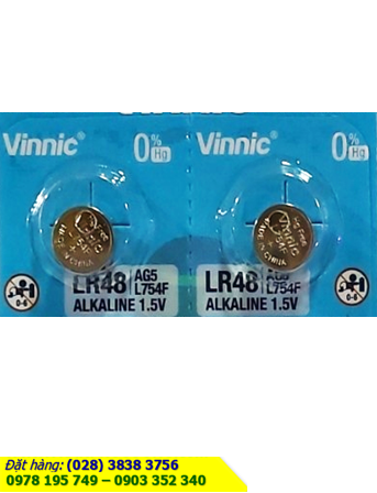 VINNIC AG5 _Pin cúc áo 1.5v Alkaline VINNIC AG5, LR754, 393, LR48 chính hãng