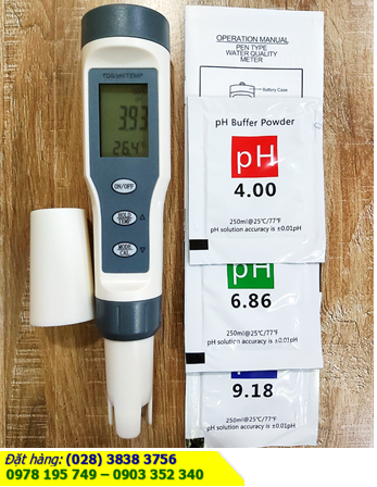EZ-9901, Máy đo pH/TDS/TEMP EZ-9901 (đo độ pH, đo TDS, đo Nhiệt độ), Dải đo: pH:0.00-14.00 pH; TDS: 0-19990ppm /Bảo hành 03 tháng |HÀNG CÓ SẲN