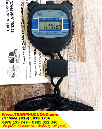 Traceable 1045_Đồng hồ bấm giây 1045 Traceable® Water-/Shock-Resistant Stopwatch _Đã được hiệu chuẩn tại Mỹ- Bảo hành 1 năm | HÀNG CÓ SẴN
