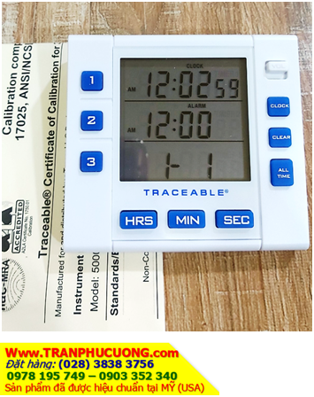 TRACEABLE 5000_Đồng hồ đếm lùi - đếm tiến 03 kênh 5000 Traceable®Three-Channel Alarm Timer_ Đã được hiệu chuẩn tại Mỹ(USA)| HÀNG CÓ SẲN