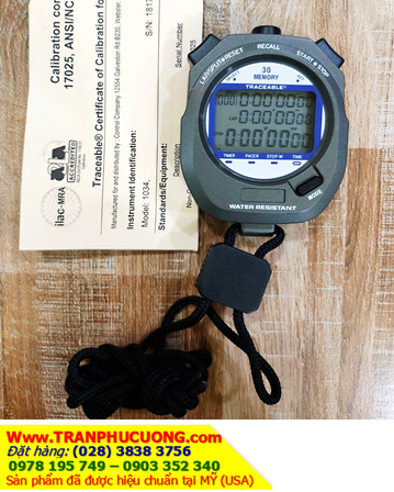 Traceable 1034_Đồng hồ bấm giây 8 Laps Traceable 1034 ® Dual-Display Traceable Digital Stopwatch_độ chính xác 0,0005% | Đã được  hiệu chuẩn tại MỸ| CÓ HÀNG SẴN