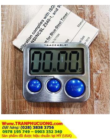 TRACEABLE 5128_Đồng hồ Đếm lùi hẹn giờ Traceable 5128 Blue-Steel Traceable Timer_Đã được hiệu chuẩn tại Mỹ | HÀNG CÓ SẲN