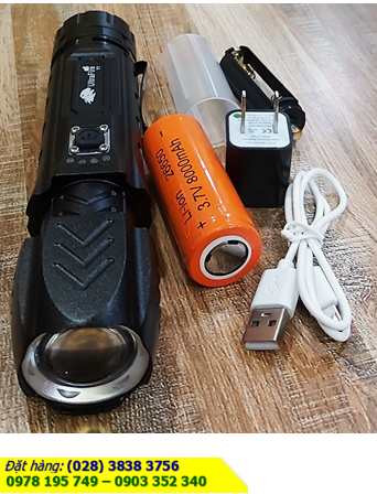 Ultrafire T7 (XM-P70); Đèn pin siêu sáng Ultrafire T7 (XM-P70) bóng CREELED 1000 lumens chiếu xa 300m |Bảo hành 6 tháng