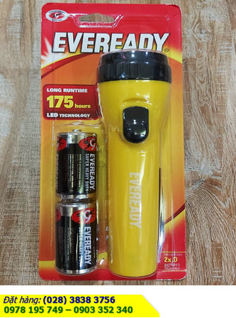 Đèn pin Eveready LC1L2D, Đèn pin Eveready LC1L2D bóng LED ( 2 pin AA 1.5v) Bảo hành 01 tháng/ VỎ MÀU VÀNG