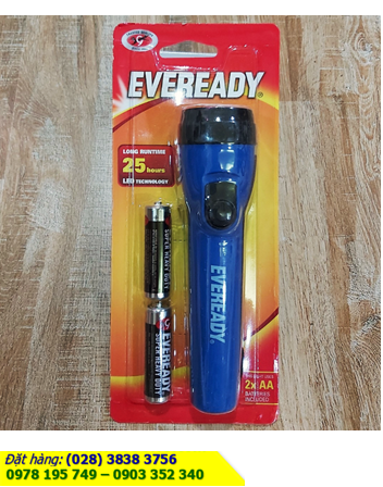 Eveready LC1L2A (Vỏ màu XANH), Đèn pin chiếu sáng bóng LED Eveready LC1L2A /sử dụng 02 pin AA 1.5v /Bảo hành 01 tháng