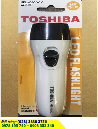 Toshiba KFL-403C (Vỏ màu TRẮNG); Đèn pin bóng LED Toshiba KFL-403C /- Chip LED sản xuất tại Nhật bản