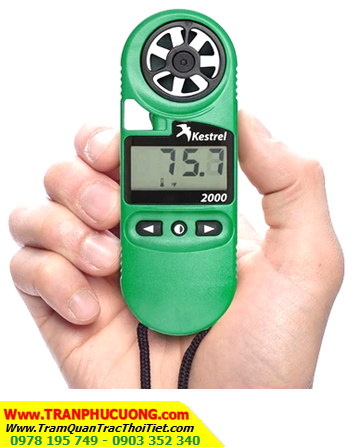 Kestrel 2000  _Máy đo vi khí hậu & Quan trắc thời tiết Kestrel 2000 Wind Meter (Xuất xứ USA) |CÒN HÀNG