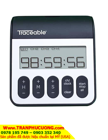 Traceable 5667, Đồng hồ đếm lùi đếm tiến 04 kênh Four-Channel Timer with Antimicrobial Protection /Đã hiệu chuẩn tại Mỹ