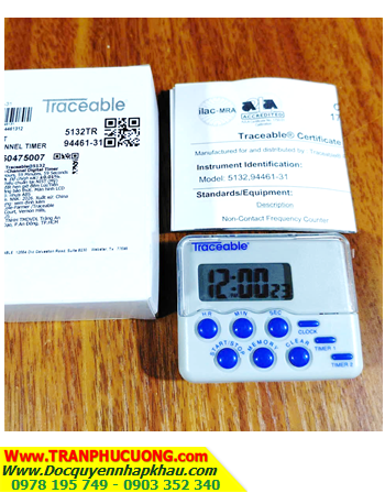 TRACEABLE 5132_Đồng hồ bấm giây đếm lùi - đếm tiến 02 kênh 5132 Traceable® Nano™ Timer _Đã được hiệu chuẩn tại MỹUSA / hàng có sẳn