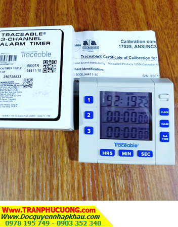 TRACEABLE 5000_Đồng hồ đếm lùi - đếm tiến 03 kênh 5000 Traceable®Three-Channel Alarm Timer_ Đã được hiệu chuẩn tại Mỹ(USA)| HÀNG CÓ SẲN