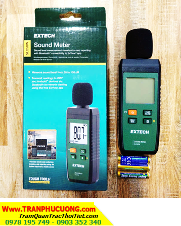 EXTECH SL250W, Máy đo âm thanh tiếng ồn EXTECH SL250W (30 đến 130 dB, Kết nối Bluetooth /Còn hàng