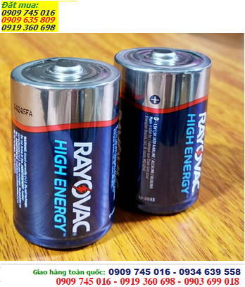 Pin Rayovac LR20, Pin đại D 1.5v Alkaline Rayovac LR20 HighPower chính hãng (Loại 02viên)